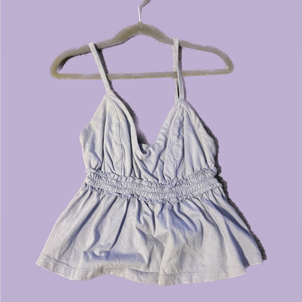 Purple cropped tank